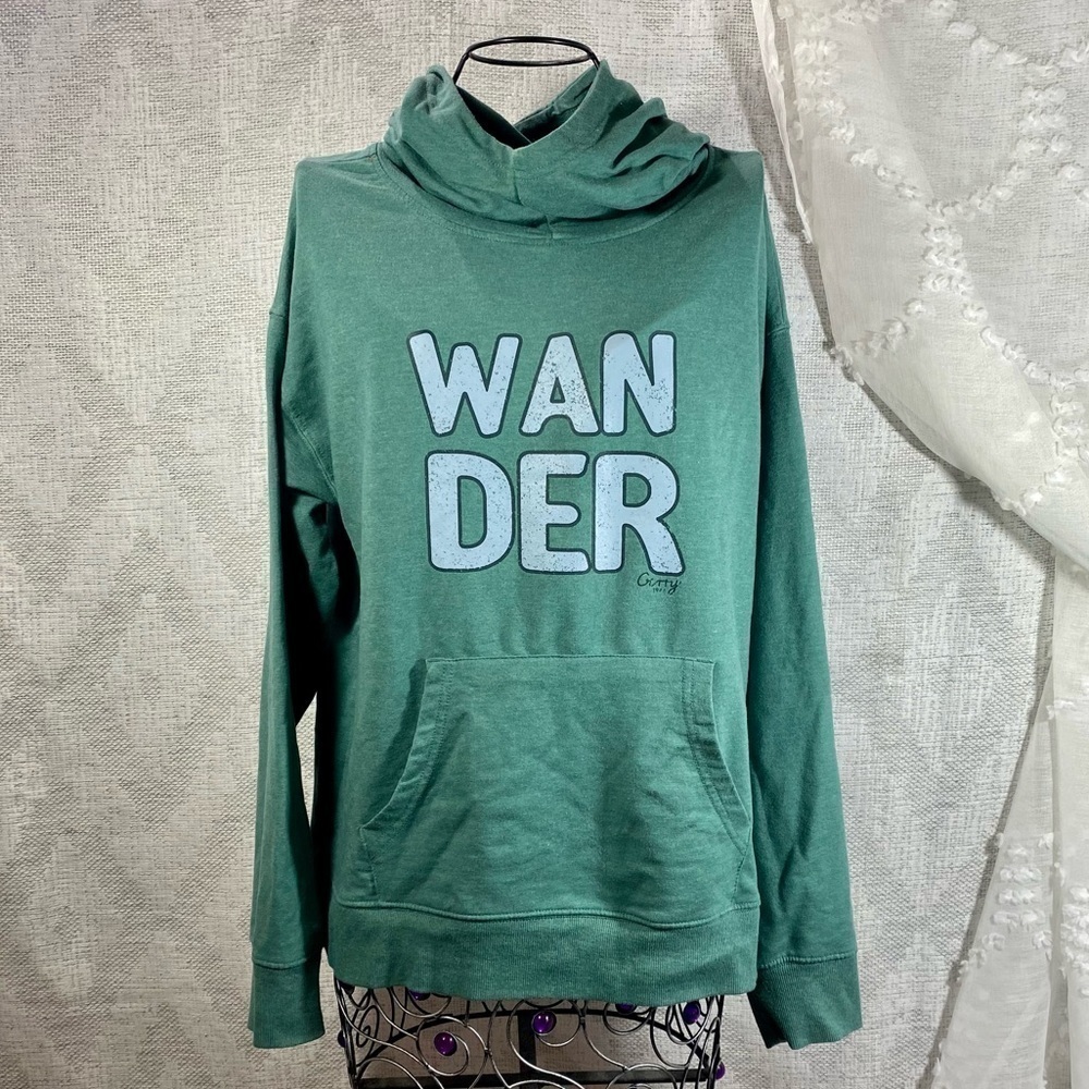 Gerry "Wander" green hoodie size M